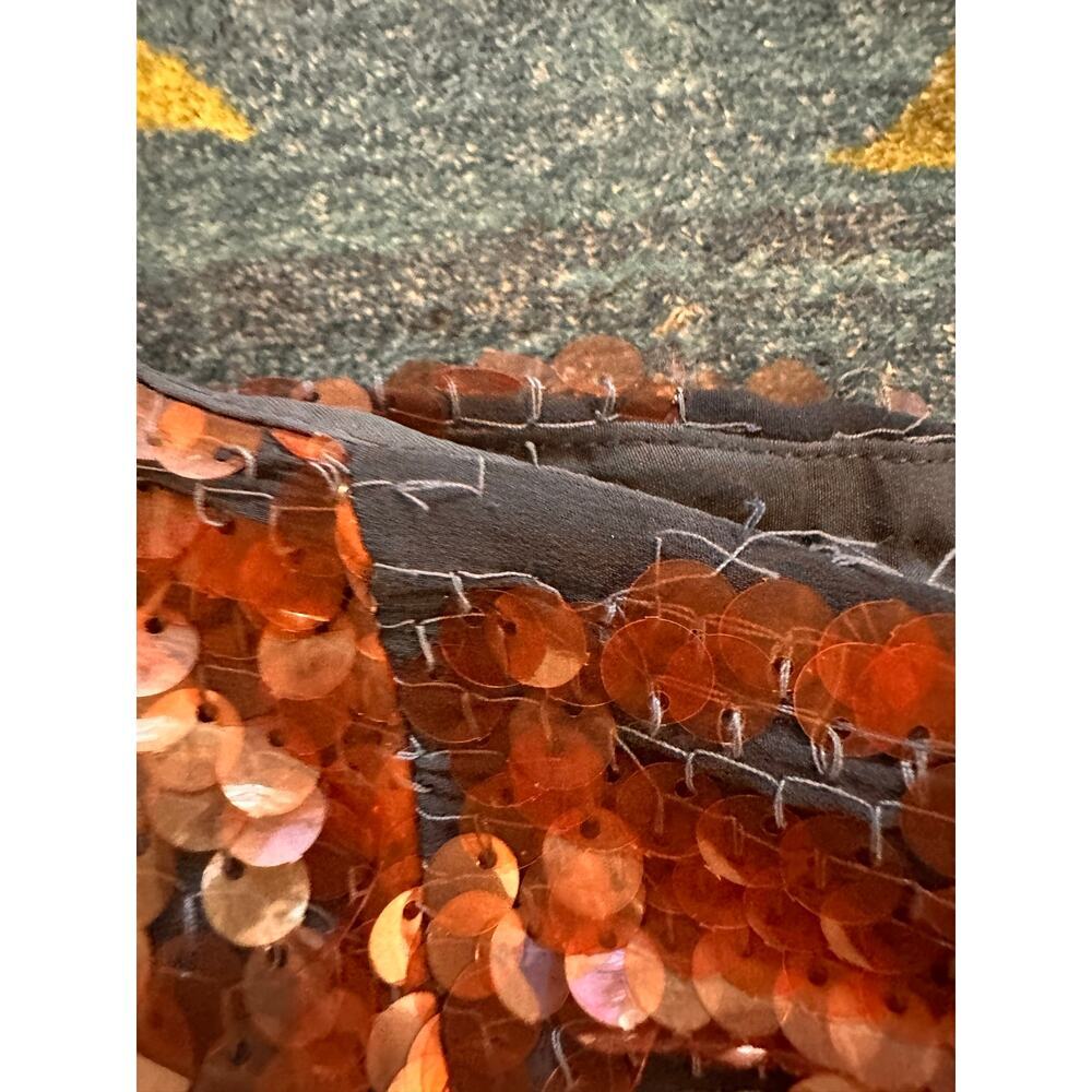 NWT Anthropologie Dhruv Kapoor Leonita Sequin Asymmetrical Skirt Size 0 - Picture 8 of 11